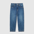 Children's bleached denim pants - blue
