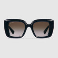 Butterfly frame sunglasses - black