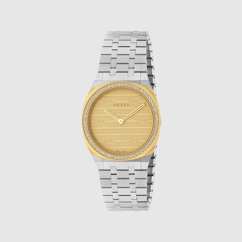 GUCCI 25H watch, 30mm - steel