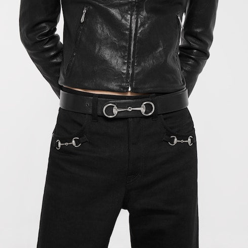 Gucci Horsebit 1955 belt - black leather