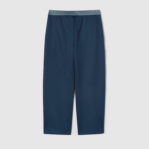 Children's technical jersey pants - dark blue and blue