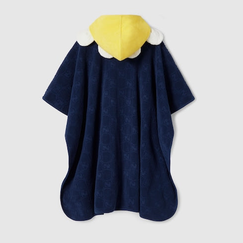Children's GG terrycloth towel - dark blue