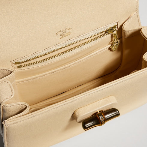 Gucci Bamboo 1947 small bag - light yellow leather