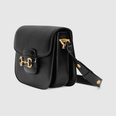 Gucci Horsebit 1955 medium shoulder bag - black leather