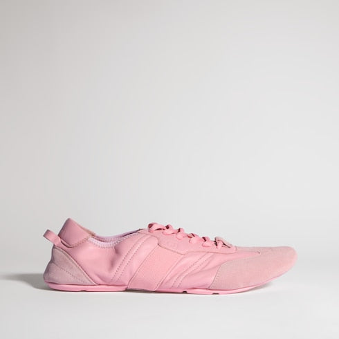 Women's Flex sneaker - pink suede and leather