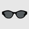 Cat-eye frame sunglasses - black