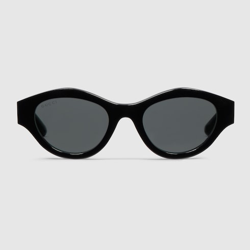 Cat-eye frame sunglasses - black