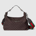 Brera medium crossbody bag - dark brown GG canvas