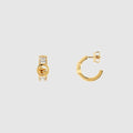 Gucci Blondie crystal mini earrings - gold-toned brass