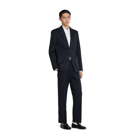 GG cottton gabardine pant - dark blue