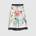 Printed silk pants - multicolor