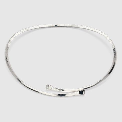 Chiodo flexible choker necklace - 925 sterling silver