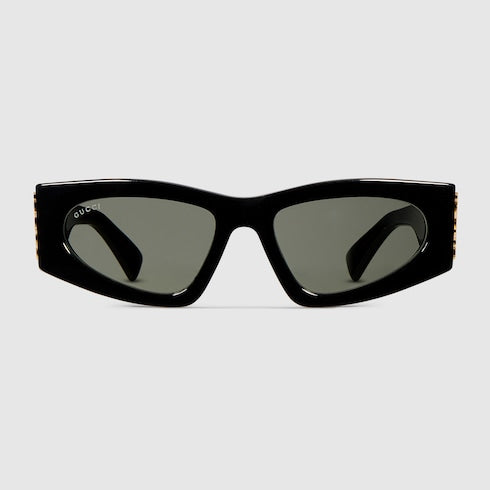 Rectangular frame sunglasses - black