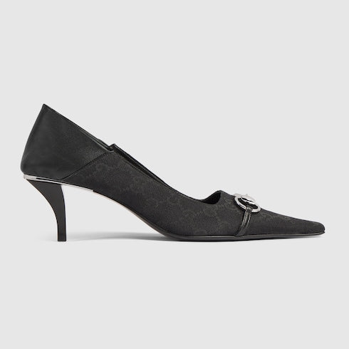 Women's Vittoria pump - black GG canvas