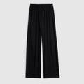 Soft rayon jersey sportswear pants - black