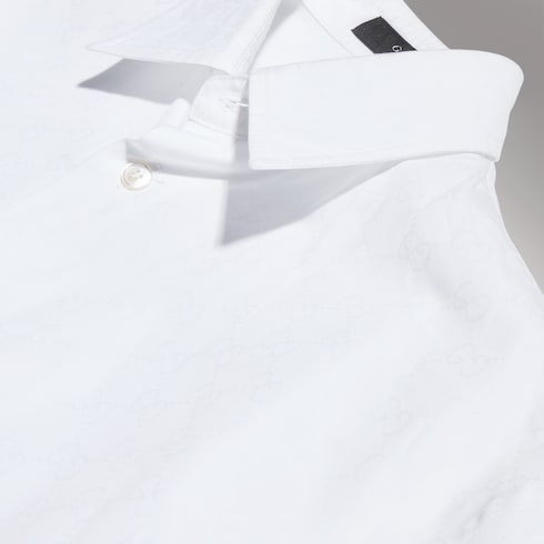 GG cotton poplin shirt - white