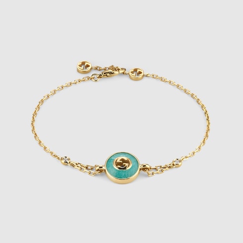 Gucci Interlocking 18k chain bracelet - 18k yellow gold