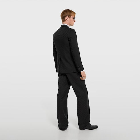 GG cotton canvas pants - black