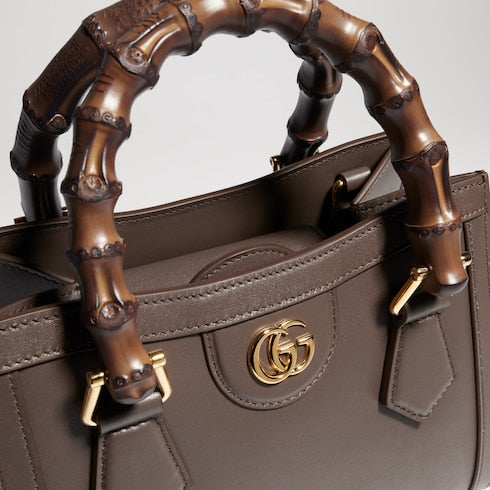 Gucci Diana small tote bag - dark taupe leather