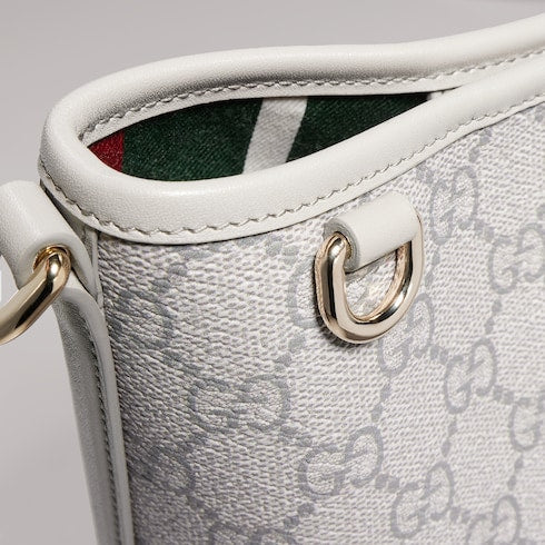 GG Emblem nano bucket bag - grey GG fabric