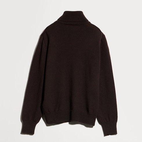 Children's wool turtleneck sweater - brown