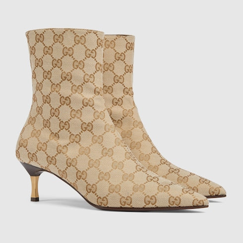 Women's Bombshell bootie - sand and brown GG canvas