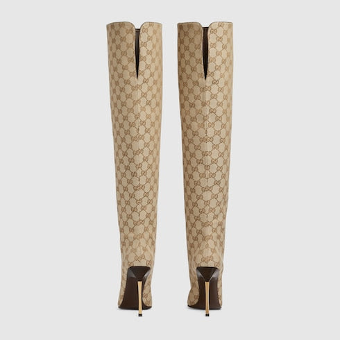 Women's Bombshell boot - sand and brown GG canvas