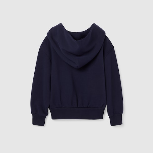 Children's cotton sweatshirt with Web - dark blue