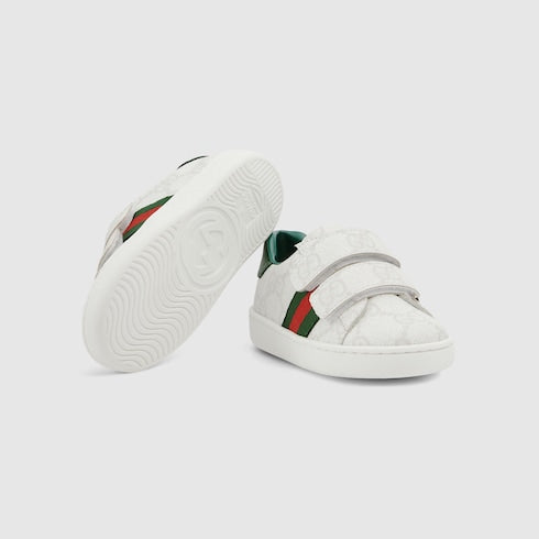 Toddler Ace sneaker - white GG Supreme canvas