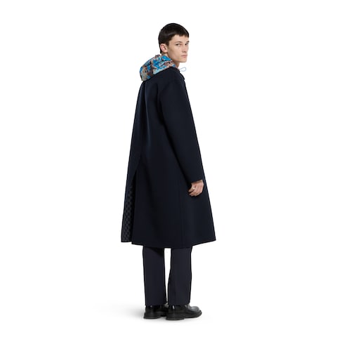 Double wool coat - blue
