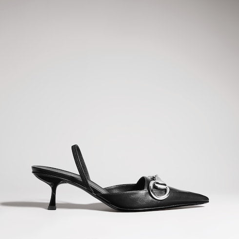Women's Boulevard slingback pump - black leather