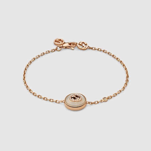 Gucci Interlocking diamond 18k bracelet - 18k rose gold