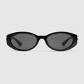 Oval frame sunglasses - black