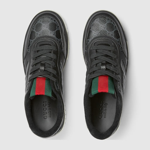 Men's Gucci Re-Web sneaker - black GG leather