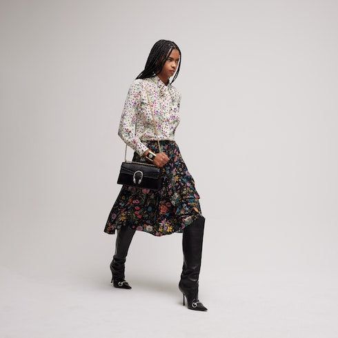 Printed silk shirt - multicolor