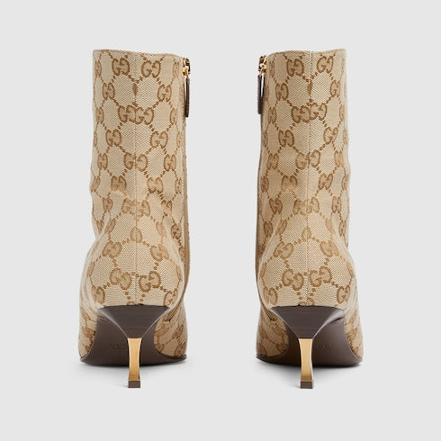 Women's Bombshell bootie - sand and brown GG canvas