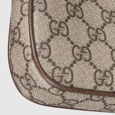 Ophidia mini shoulder bag - beige and brown GG fabric