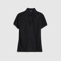GG technical jersey jacquard polo shirt - black