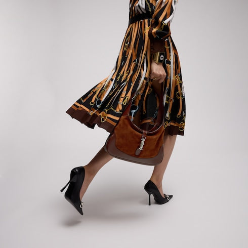 Gucci Jackie 1961 medium shoulder bag - chestnut suede