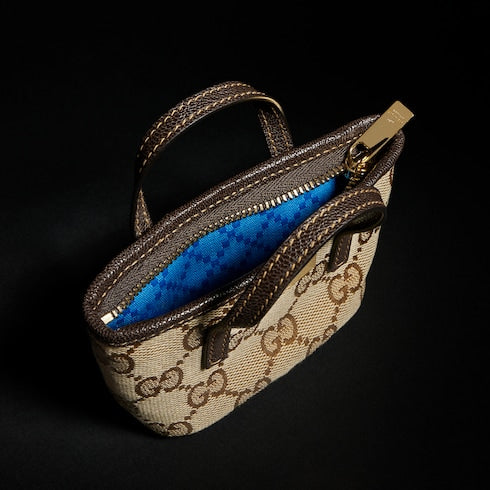 Gucci Tribeca charm - sand and brown GG canvas
