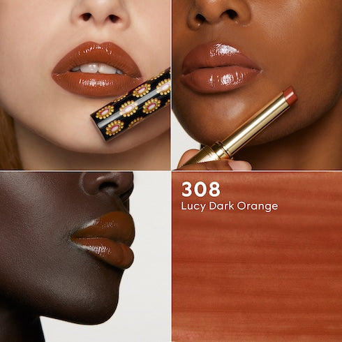 Rouge De Beauté Brillant - 308 Lucy Dark Orange