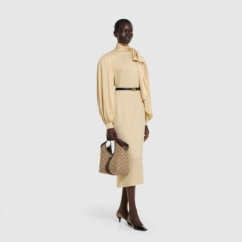 Gucci Giglio small tote bag - beige and brown GG canvas