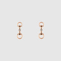 Gucci Horsebit diamond 18k earrings - 18k rose gold