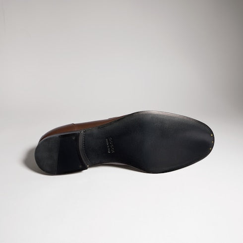 Men's Gucci Como loafer - brown leather