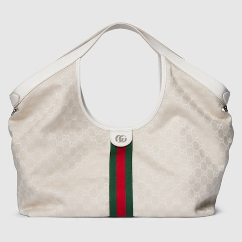 Gucci Giglio large tote bag - ivory GG canvas