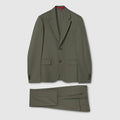 Light wool suit - green
