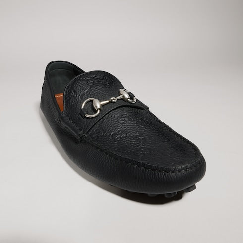 Men's driver with Horsebit - black GG leather