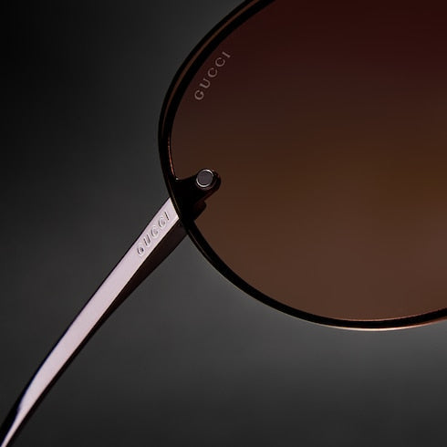 Mask frame sunglasses - brown