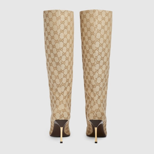 Women's Bombshell boot - sand and brown GG canvas