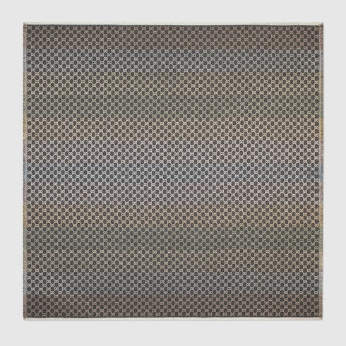 GG jacquard shawl - Grey